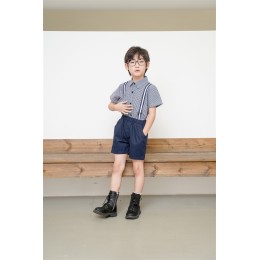 Design contrast color stitching shirt uniforms Customized college style school uniforms Model display Uniform design factory Design contrast color stitching shirt uniforms Customized college style school uniforms Model display Uniform design factory